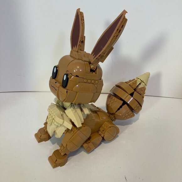 Pokemon Mega Construx Jumbo Eevee Figure HDL84 Complete Set - Picture 9 of 9